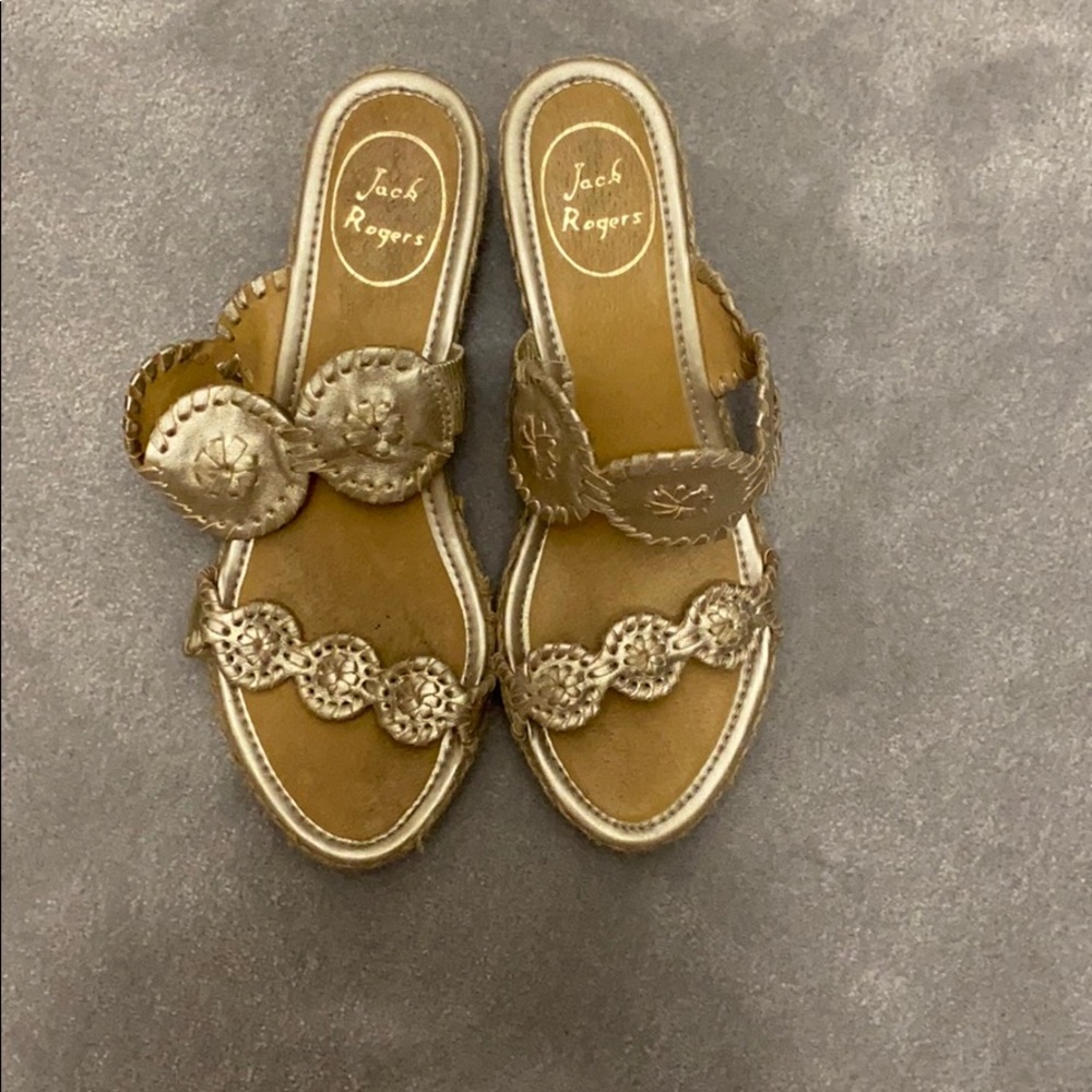 Gold Jack Rogers Size 8
